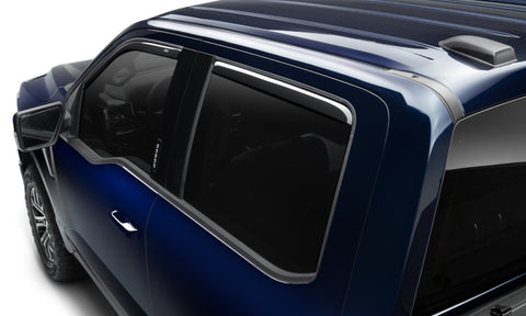AVS 15-18 Ford F-150 Supercrew Ventvisor In-Channel Front & Rear Window Deflectors 4pc - Smoke - 194975