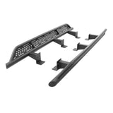 Go Rhino 07-18 Jeep Wrangler JKU 4dr Xtreme Frame Mount Sliders - Tex. Blk - FS4505T