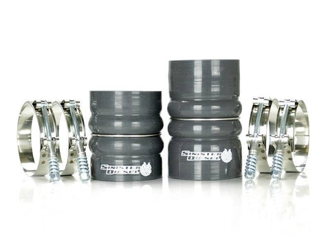 Sinister Diesel 2008-2010 Ford 6.4L Powerstroke Hot Side Charge Pipe - SD-INTRPIPE-6.4-HOT