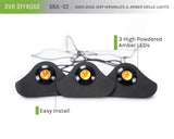 DV8 Offroad 2018+ Jeep JL Grill Amber Marker Lights - GRJL-02