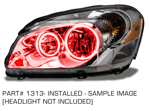 Oracle 06-11 Buick Lucerne LED Headlight Halo Kit - Red - 1313-003