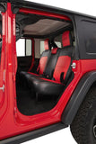 PRP 2018+ Jeep Wrangler JLU/4 door Rear Bench Cover with Cloth Interior - Black/Red - B043-05