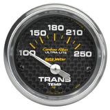 Autometer Carbon Fiber 52mm 100-250 Deg F Electronic Trans Temperature Gauge - 4757