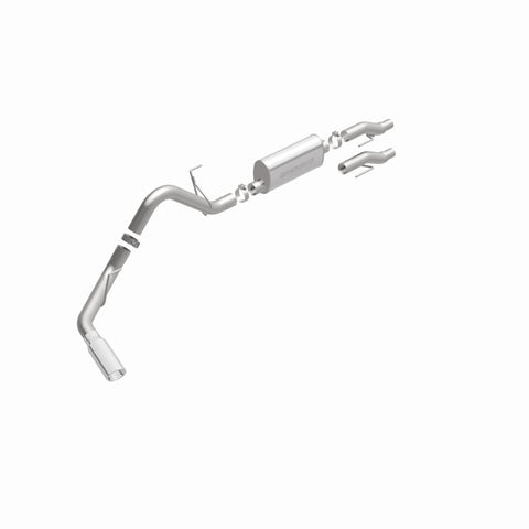 MagnaFlow 11 Ford F-150 3.7L/5.0L/6.2L SS Catback Exhaust Single Rear Side Exit w/ 4in SS Tips - 15000