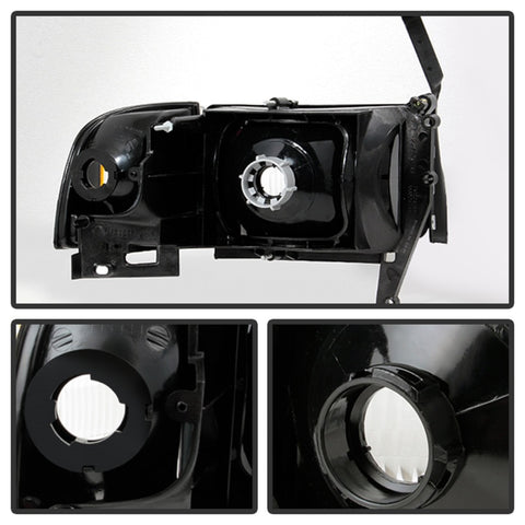 xTune Dodge Ram 1500 94-01 OEM Style Headlights w/ Corner Chrome HD-JH-DR94-OE-C - 9032141