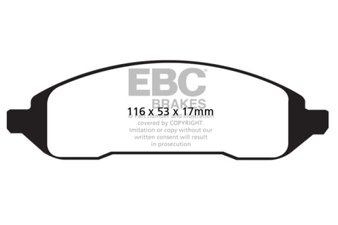 EBC 04-07 Ford Freestar 3.9 Greenstuff Rear Brake Pads - DP61694