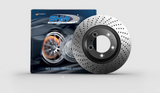 SHW 00-04 Porsche Boxster Roadster S 3.2L Rear Cross-Drilled Monobloc Brake Rotor (98635240301) - PRX39863