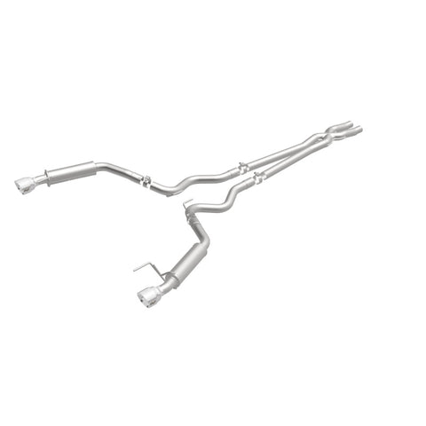 MagnaFlow Cat Back, SS, 2.5in, Competition, Dual Split Polished 4.5in Tips 2015 Ford Mustang V6 3.7L - 19099