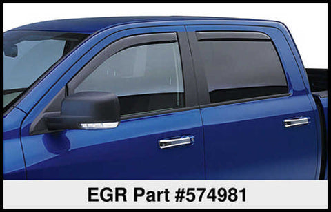 EGR 05+ Toyota Tacoma Crew Cab In-Channel Window Visors - Set of 4 - 574981