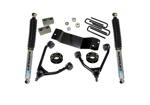 Superlift 14-18 Chevy Silv 1500 4WD 3.5in Lift Kit w/Alum/Steel Control Arms & Bilstein Rear Shocks - 3600B