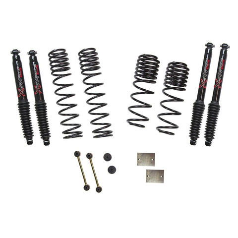 Skyjacker 2020 Jeep JL 4WD Rubicon Diesel 1.5in Dual Rate Long Travel Sus Lift Kit w/Blk Max Shocks - JL15RBPBLTD