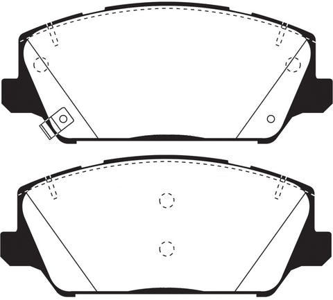 EBC 2017+ Kia Cadenza Yellowstuff Front Brake Pads - DP43082R