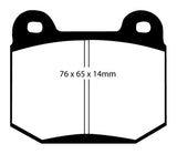 EBC 03-04 Infiniti G35 3.5 (Manual) (Brembo) Yellowstuff Rear Brake Pads - DP41537R