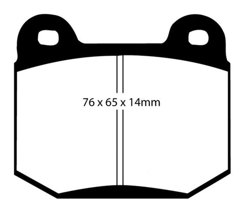 EBC 03-04 Infiniti G35 3.5 (Manual) (Brembo) Yellowstuff Rear Brake Pads - DP41537R