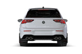 Rally Armor 22-25 VW MK8 Golf GTI/R Red UR Mud Flap w/White Logo - MF80-UR-RD/WH