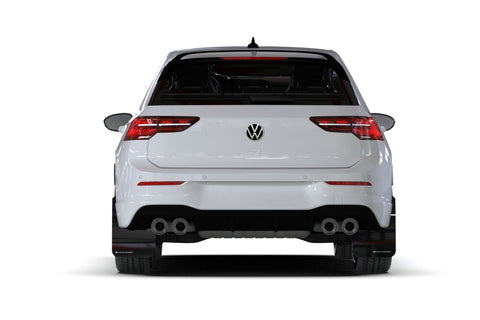 Rally Armor 22-25 VW MK8 Golf GTI/R Red UR Mud Flap w/White Logo - MF80-UR-RD/WH