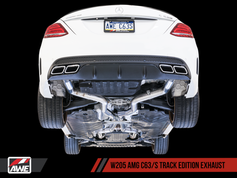 AWE Tuning Mercedes-Benz W205 AMG C63/S Sedan Track Edition Exhaust System (no tips) - 3020-31014