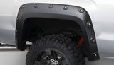 Bushwacker 15-18 GMC Sierra 2500 HD Boss Pocket Style Flares 4pc 78.8/97.6in Bed - Black - 40968-02