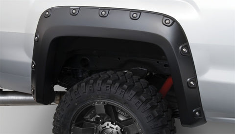 Bushwacker 15-18 GMC Sierra 2500 HD Boss Pocket Style Flares 4pc 78.8/97.6in Bed - Black - 40968-02