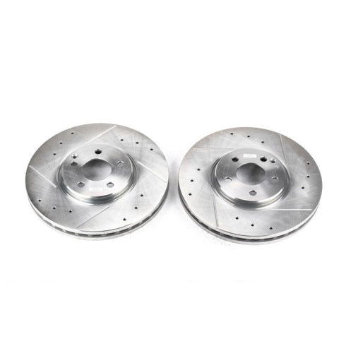 Power Stop 07-09 Mercedes-Benz E350 Front Evolution Drilled & Slotted Rotors - Pair - EBR861XPR