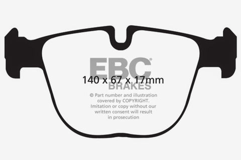 EBC 10-11 BMW X5M 4.4TT Bluestuff Rear Brake Pads - DP52008NDX
