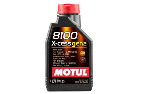 Motul 1L Synthetic Engine Oil 8100 5W40 X-CESS - 109774