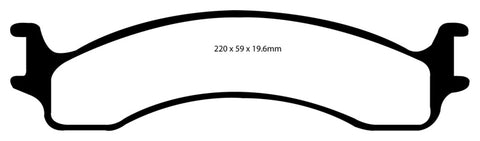 EBC 00-02 Dodge Ram 2500 Pick-up 5.2 2WD Yellowstuff Front Brake Pads - DP41307R
