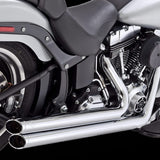 Vance & Hines HD Softail 86-17 Bigshots Staggered Chrome PCX Full System Exhaust - 17339