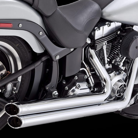 Vance & Hines HD Softail 86-17 Bigshots Staggered Chrome PCX Full System Exhaust - 17339