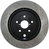 StopTech 08+ Subaru STI (Will Not Fit 05-07) Slotted & Drilled Sport Brake Rotor - 127.47030R