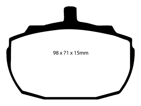 EBC 91-93 Morgan 4/4 1.6 Redstuff Front Brake Pads - DP3243C