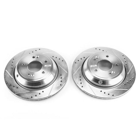 Power Stop 11-16 Hyundai Equus Rear Evolution Drilled & Slotted Rotors - Pair - JBR1534XPR