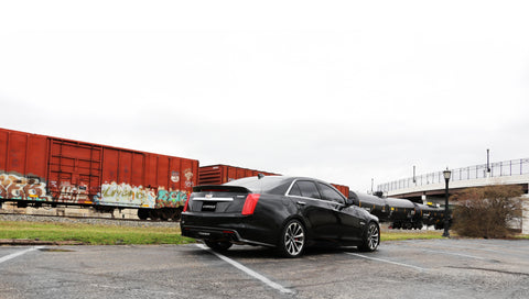Corsa 2016 Cadillac CTS V 6.2L V8 2.75in Black Sport Axle-Back Exhaust - 14357BLK