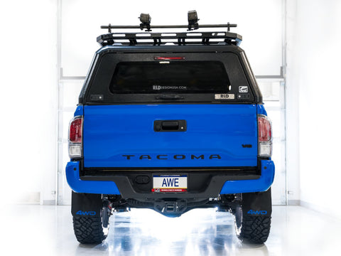 AWE 2016-2022 Toyota Tacoma 0FG Exhaust with BashGuard - No Tips - 3015-31826