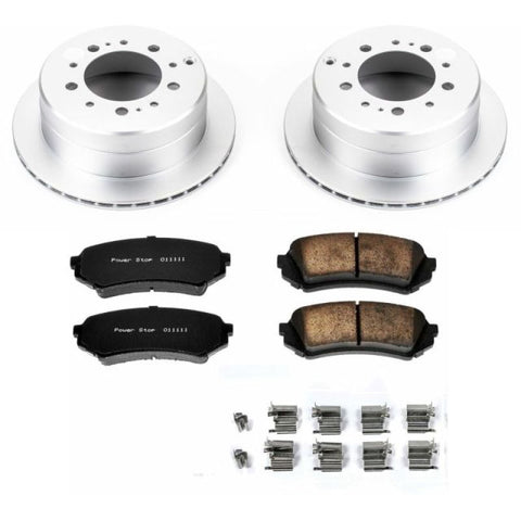 Power Stop 98-07 Lexus LX470 Rear Z17 Evolution Geomet Coated Brake Kit - CRK1134