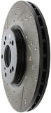 StopTech 04-08 Acura TL (Brembo Caliber) SportStop Slotted &amp; Drilled Right Front Rotor - 127.40062R