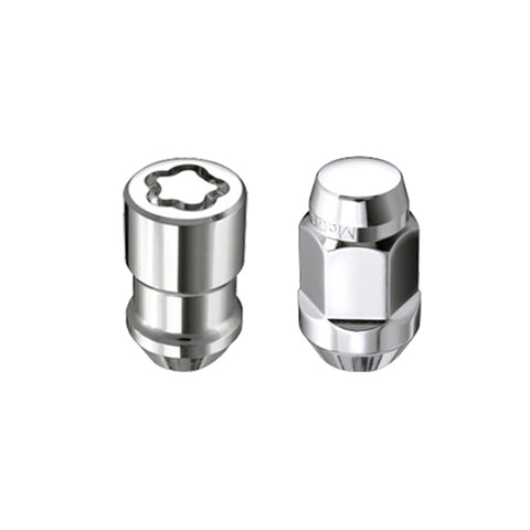 McGard 5 Lug Hex Install Kit w/Locks (Cone Seat Nut / Bulge) 1/2-20 / 3/4 Hex / 1.45in. L - Chrome - 84550