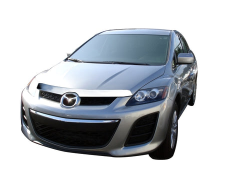 AVS 08-10 Mazda CX-7 Aeroskin Low Profile Hood Shield - Chrome - 620019