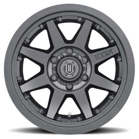 ICON Rebound Pro 17x8.5 6x135 6mm Offset 5in BS 87.1mm Bore Satin Black Wheel - 21817856350SB