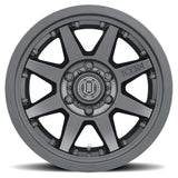 ICON Rebound Pro 17x8.5 5x150 25mm Offset 5.75in BS 110.1mm Bore Satin Black Wheel - 21817855557SB