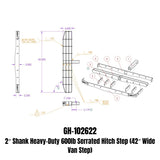 Gen-Y Phantom XL 2in Shank Heavy-Duty 600lb Capacity Serrated Hitch Step - 42in Wide Step - GH-102622