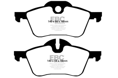 EBC 02-03 Mini Hardtop 1.6 Ultimax2 Front Brake Pads - UD939