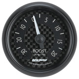 Autometer GT Series 52mm Mechanical 30 In Hg/20 psi Vacuum/Boost Gauge - 8001