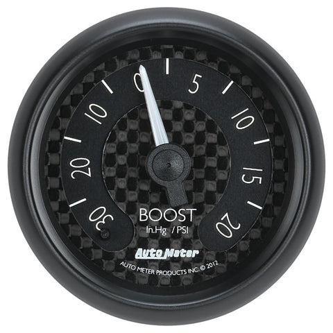 Autometer GT Series 52mm Mechanical 30 In Hg/20 psi Vacuum/Boost Gauge - 8001