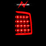 ANZO 2009-2018 Dodge Ram 1500 LED Taillight Plank Style Black w/Smoke Lens - 311319