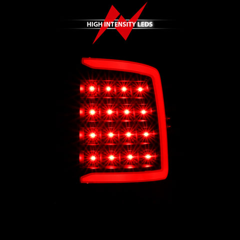 ANZO 2009-2018 Dodge Ram 1500 LED Taillight Plank Style Black w/Smoke Lens - 311319