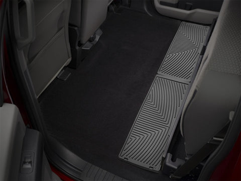 WeatherTech 2015+ Ford F-150 SuperCrew Rear Under Seat Rubber Mats - Black - W356