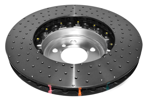 DBA 18-20 BMW M240i xDrive M Perf (w/370mm Front Rotor) Front 5000 Series Drilled Rotor w/Silver Hat - 52286SLVXD