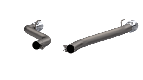 QTP 16-18 Chevrolet Camaro SS 6.2L 304SS Eliminator Muffler Delete Axle Back Exhaust w/4.5in Tips - 700116