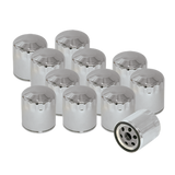 S&S Cycle Shovelhead Models Oil Filters - Chrome - 12 Pack - 310-0240